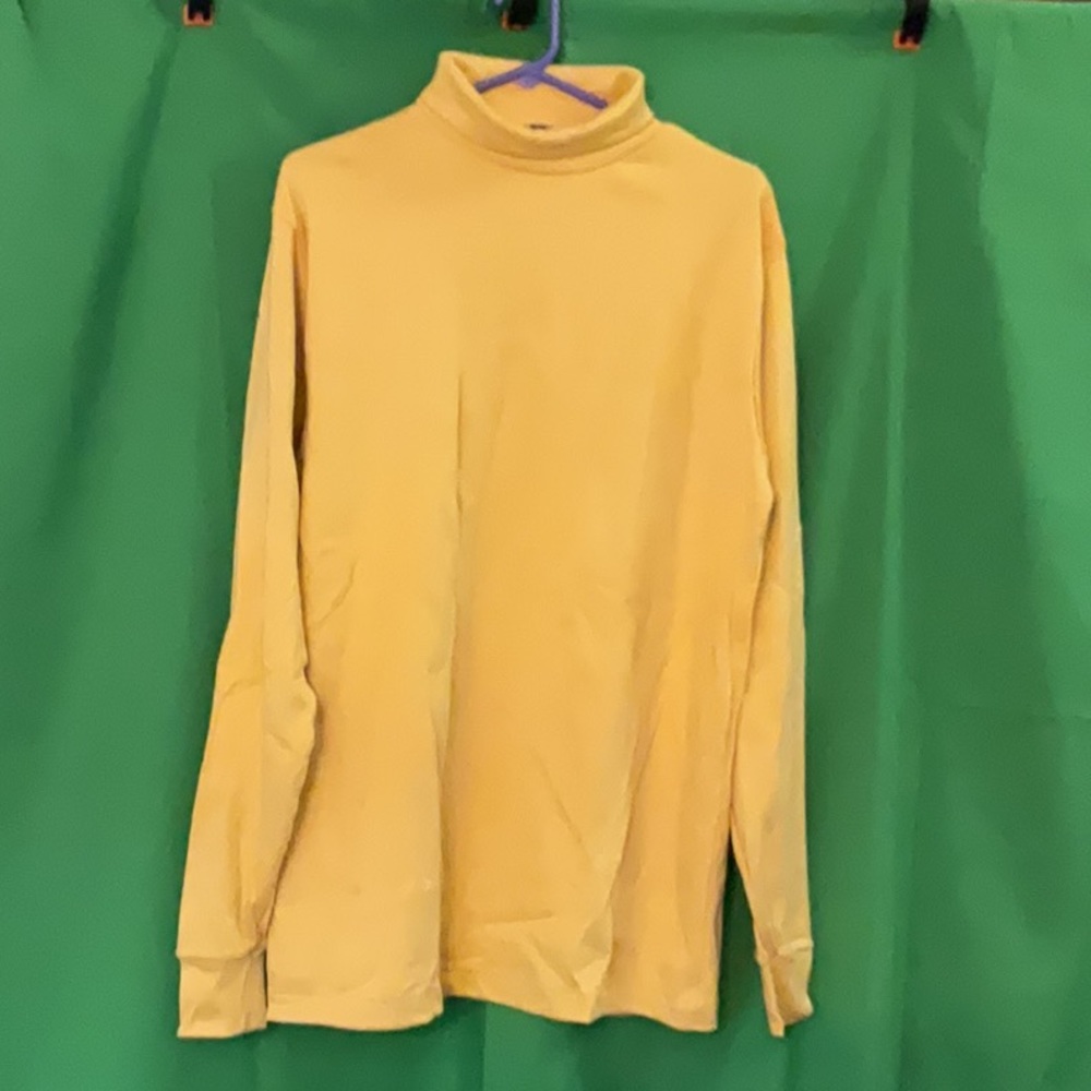 Lands' End Made in USA 100% cotton  long-sleeved turtleneck